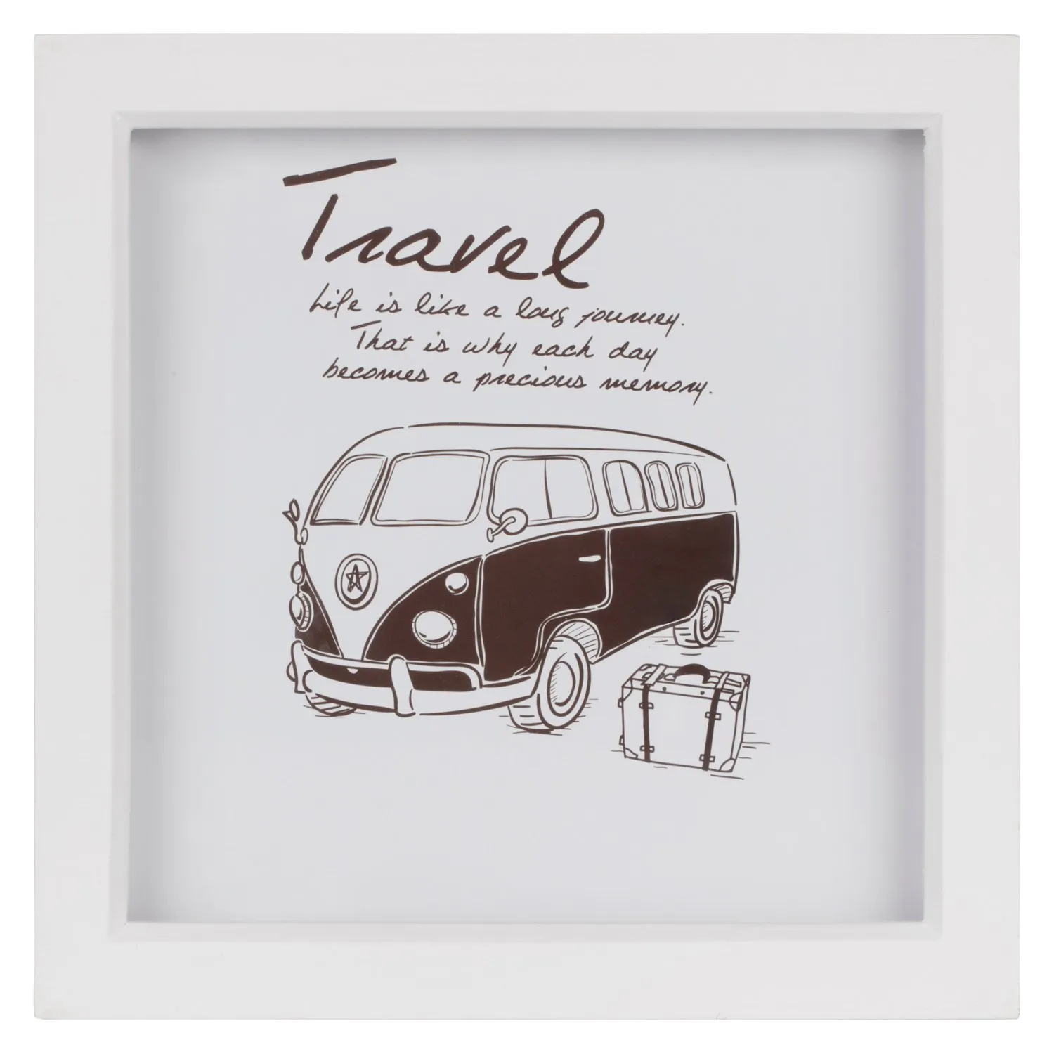 Square Deep Box Frame - White image