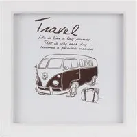 Square Deep Box Photo Frame - White