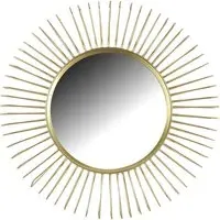 Sunbeam Metal Wall Mirror - Gold