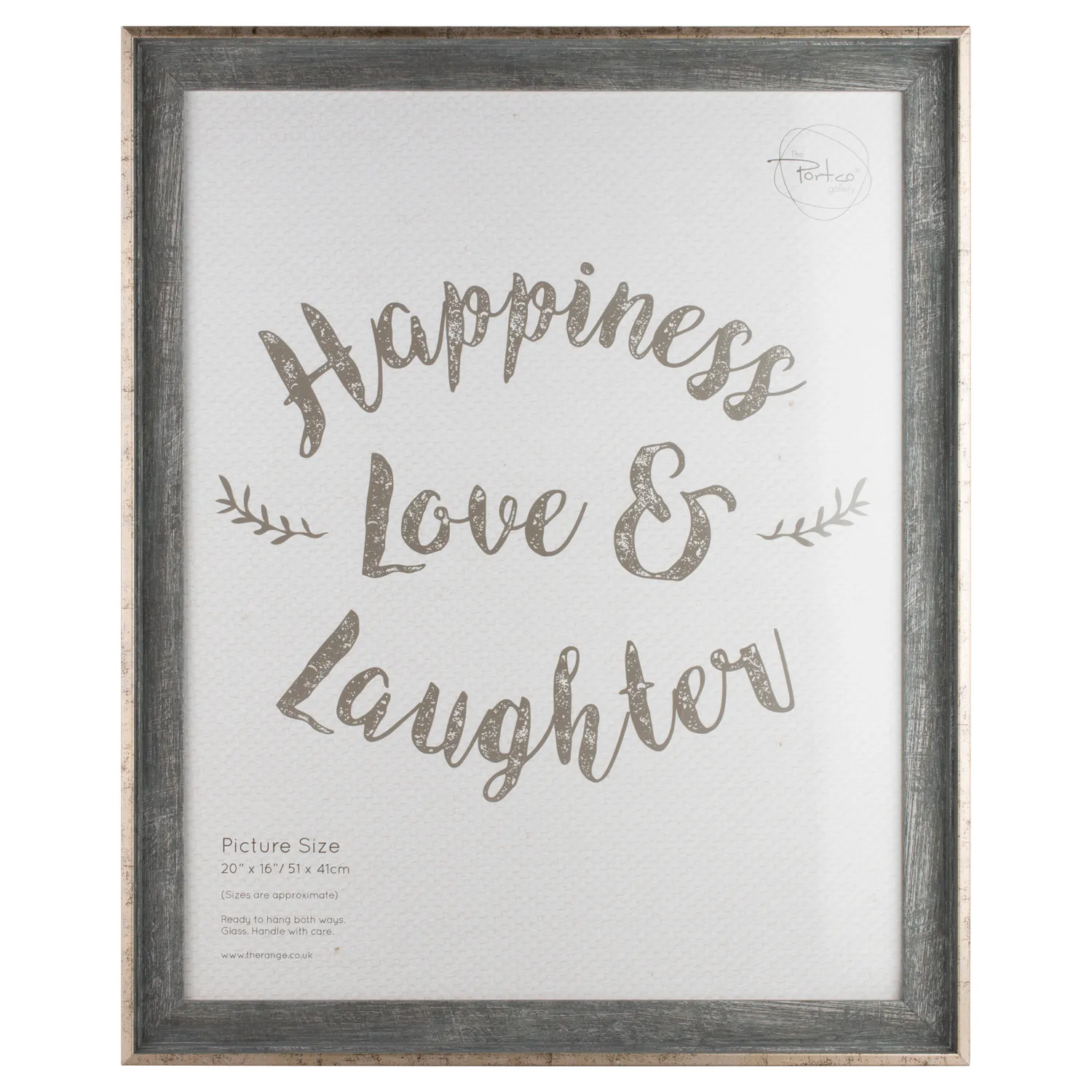 Textured Woodland Photo Frame 20 x 16 inch - Brown image