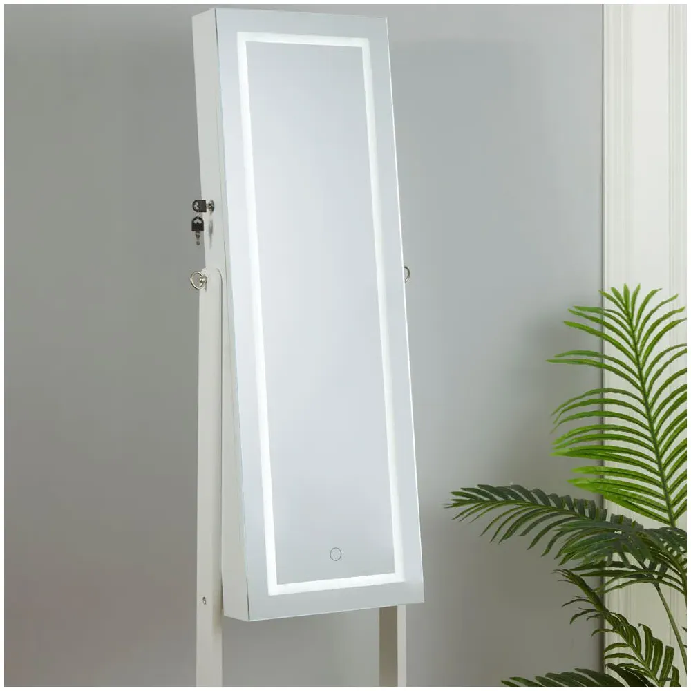 Touch Switch Beauty LED Mirror Cabinet - White