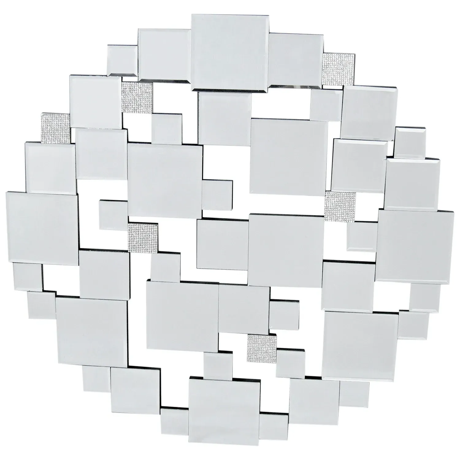 Venetian Glitz Round Wall Mirror - 60cm image