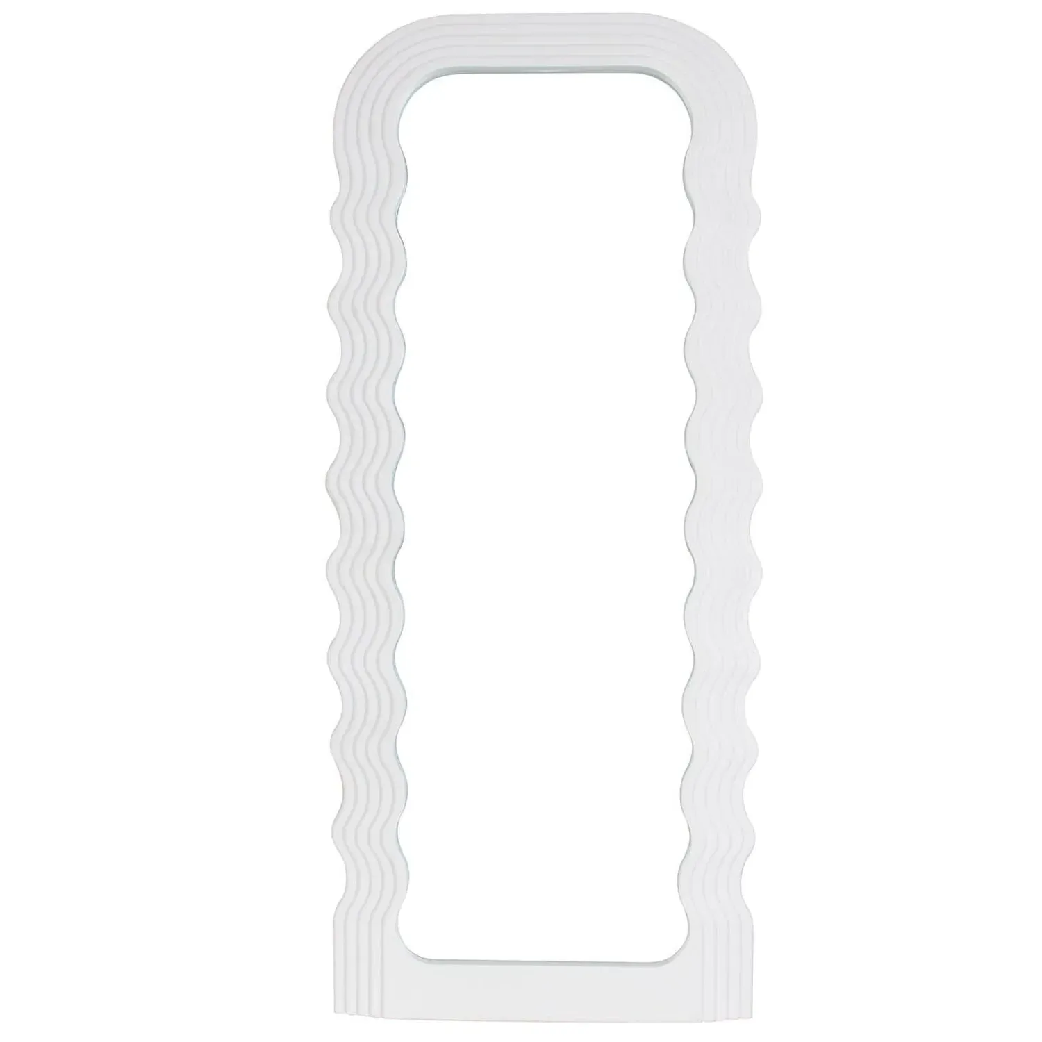 Wavy Polypropylene Mirror - White