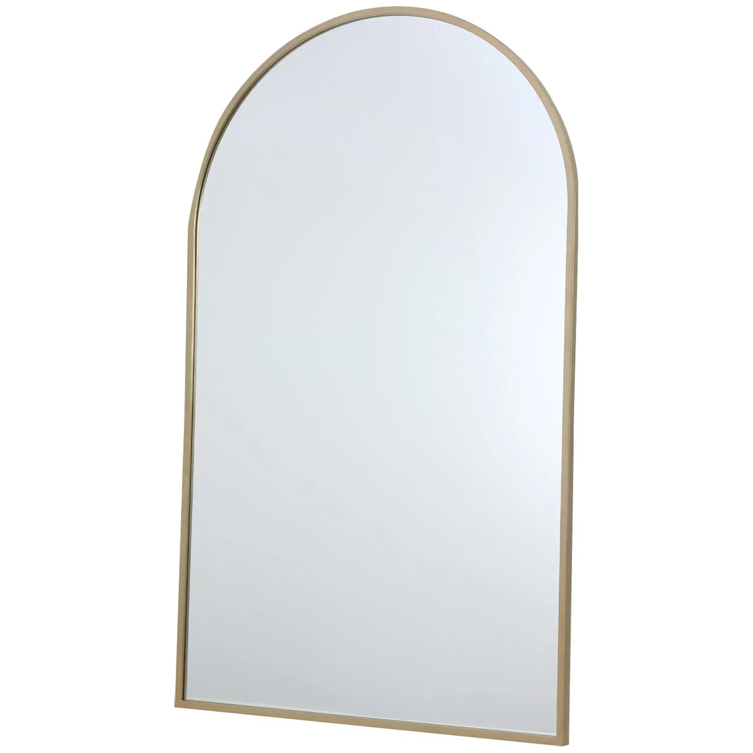 Wide Arch Mirror - Gold, Metal