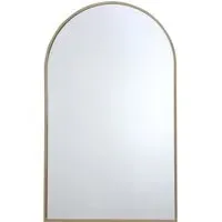 Wide Arch Mirror - Gold, Metal