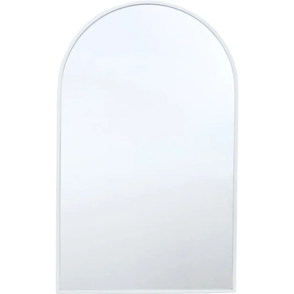 Wide Arch Mirror - White, Metal image