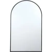 Wide Metal Arch Mirror - Pewter