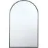 Wide Metal Arch Mirror - Pewter