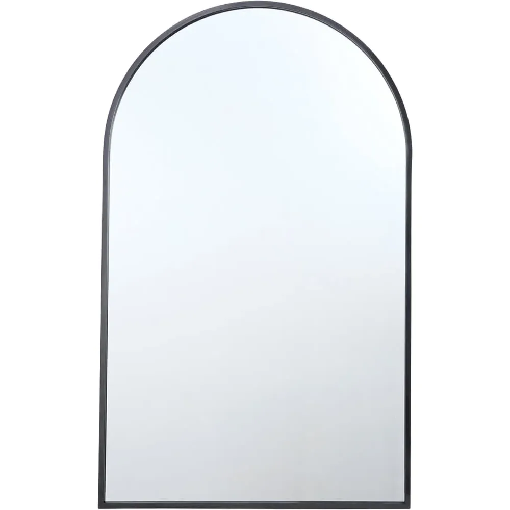 Wide Metal Arch Mirror - Pewter image