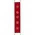 Christmas Table Runner with Snowflake Embroidery - Red