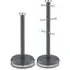 Belle Mug Tree and Towel Pole Set - Graphite, Steel