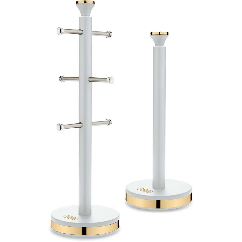 Cavalletto Mug Tree and Towel Pole Set - White