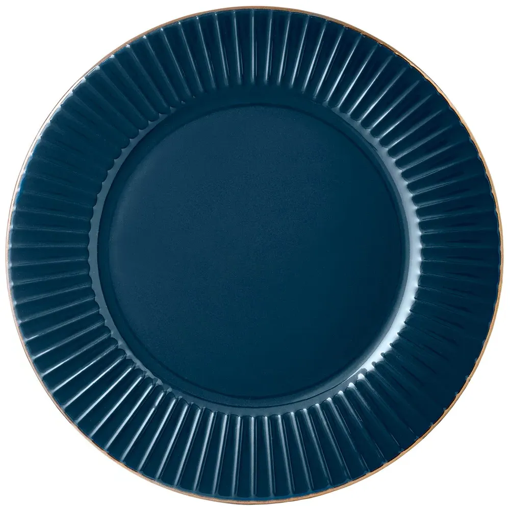 Empire 16 Piece Dinnerware Set - Blue, Stoneware
