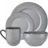 Empire 16 Piece Dinnerware Set - Grey, Stoneware