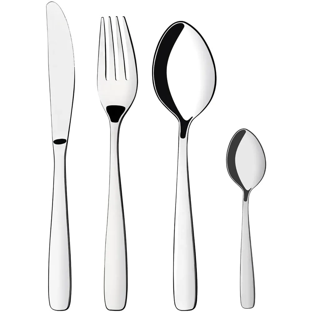 Tramontina 24 Piece Cutlery Set - Silver, Stainless Steel