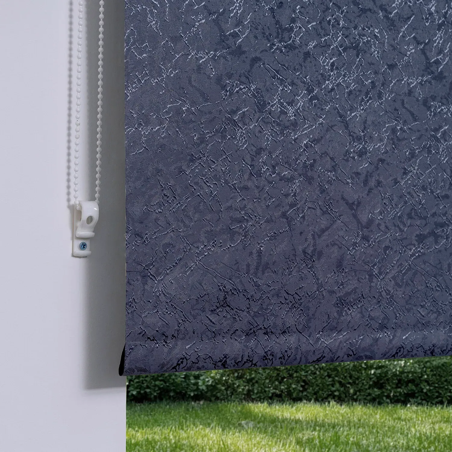 Crackle Blackout Blind 120cm - Dark Grey