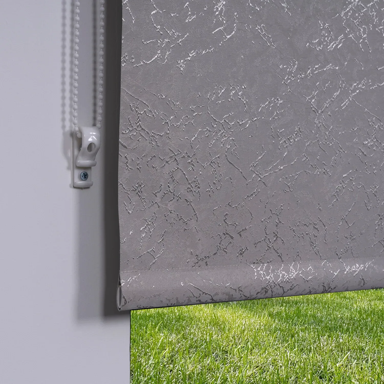 Crackle Blackout Blind 180cm - Light Grey