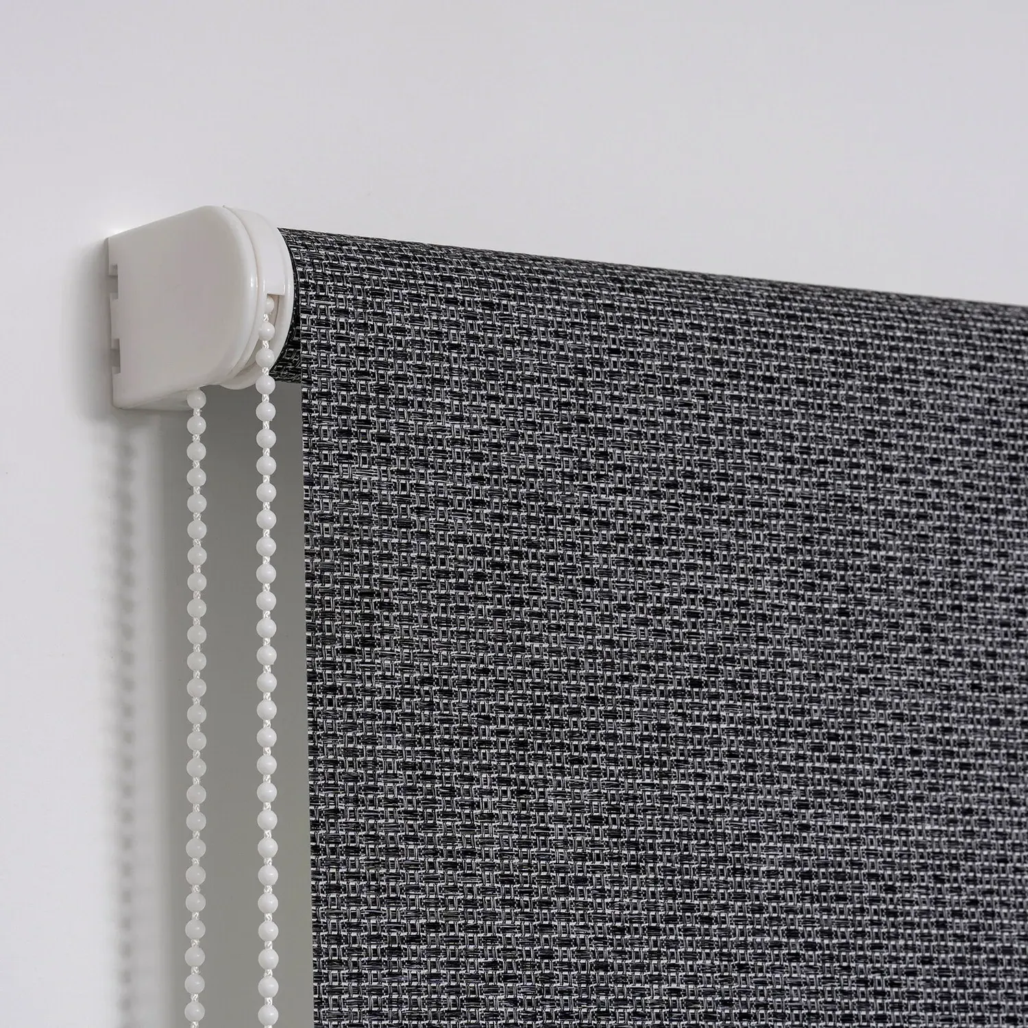 Jute Textured Blackout Blind - Dark Grey