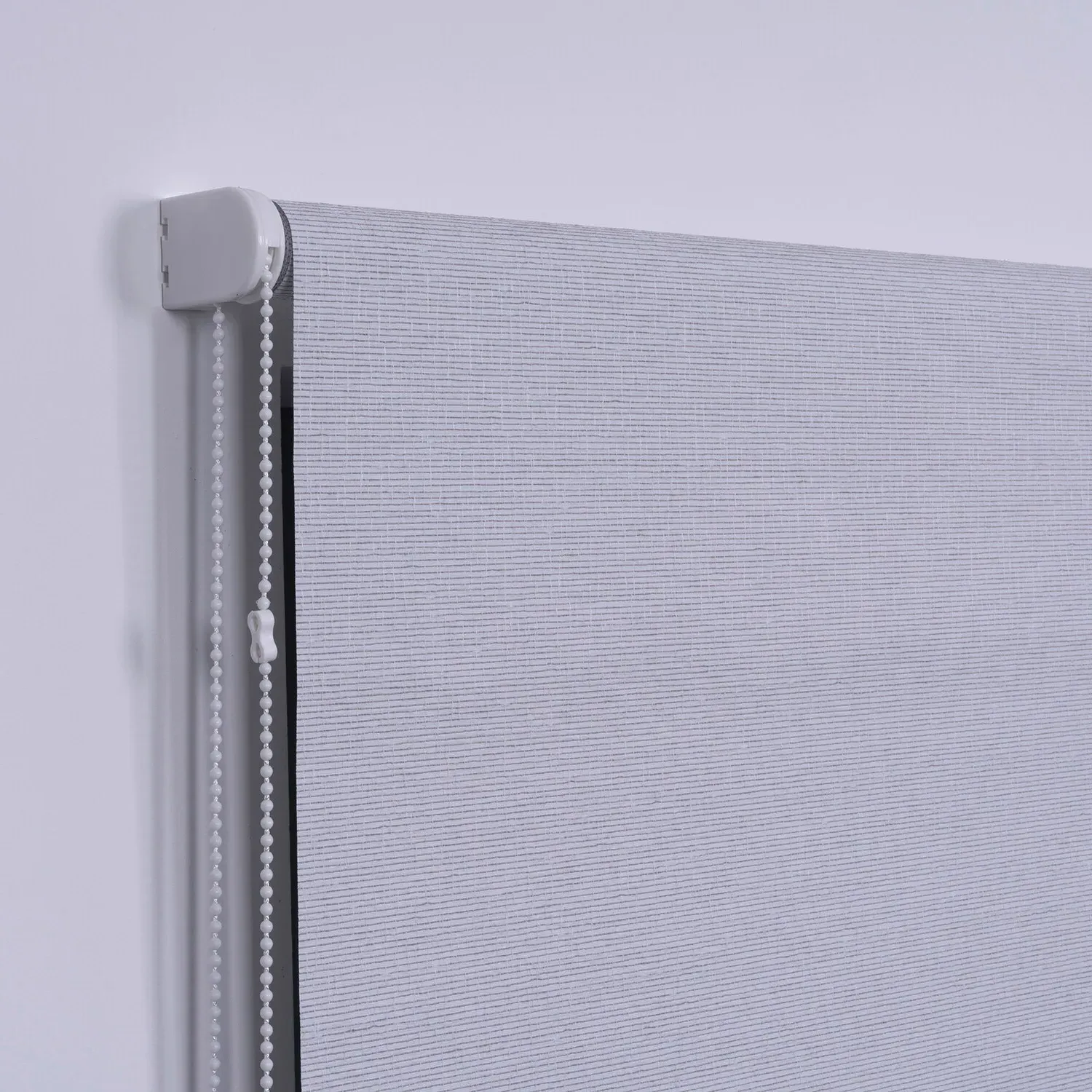 Jute Textured Blackout Blind - White