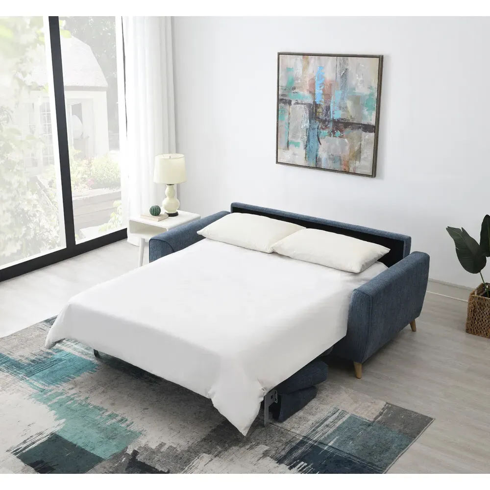 2-Seater Sofa Bed - Blue