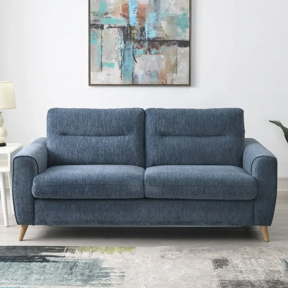 2-Seater Sofa Bed - Blue image