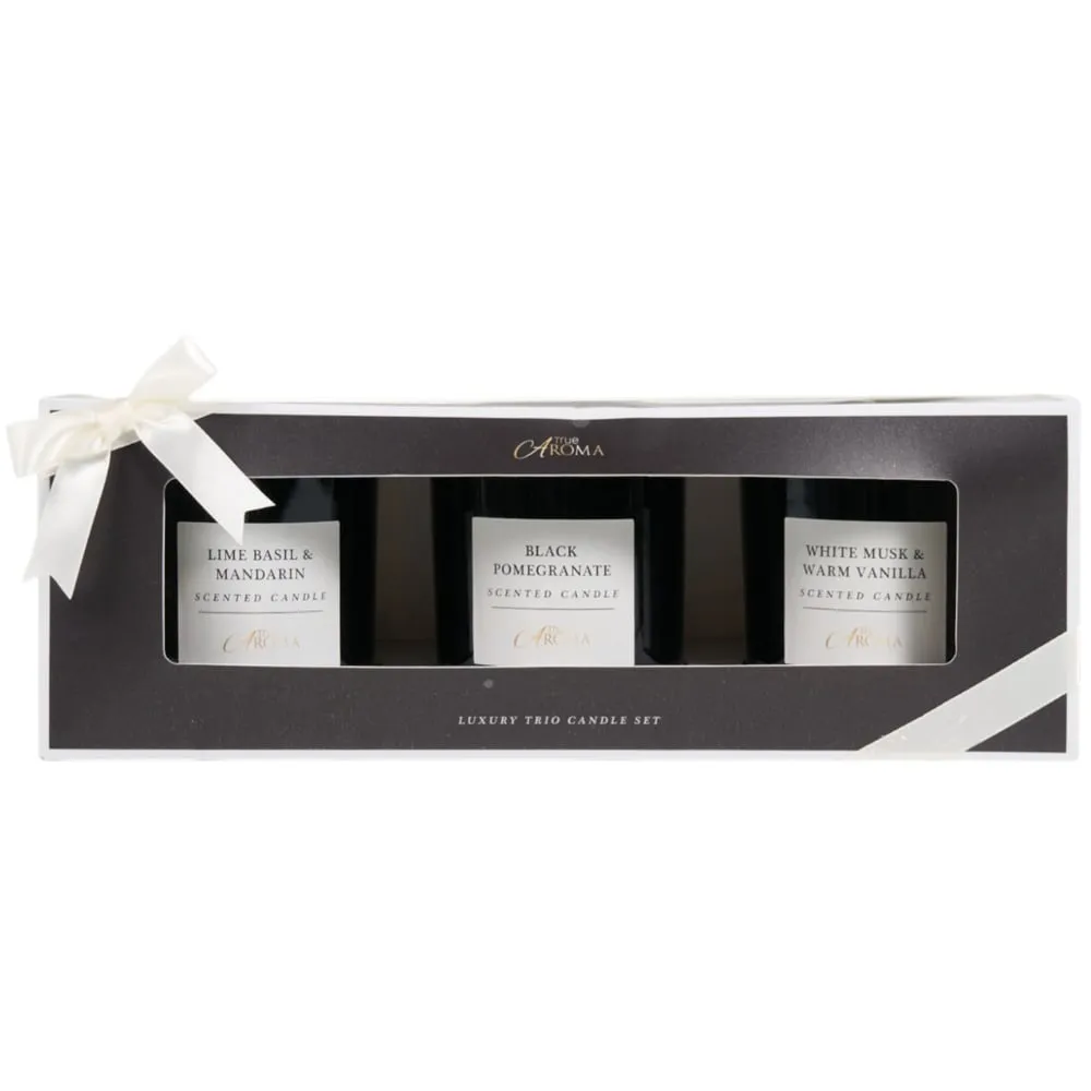 3-Piece Candle Gift Set - Black