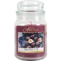 Black Plum and Fig Mason Jar Candle Large
