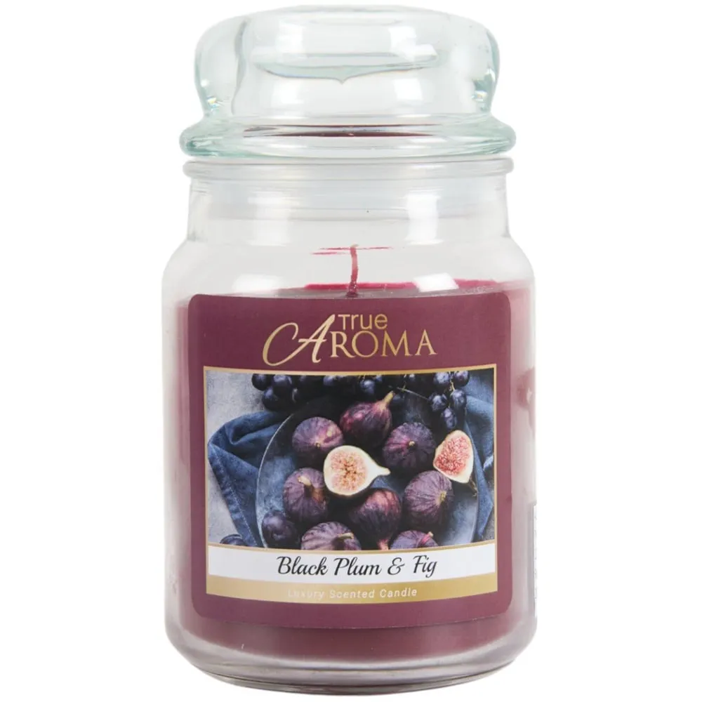 Black Plum and Fig Mason Jar Candle Large image