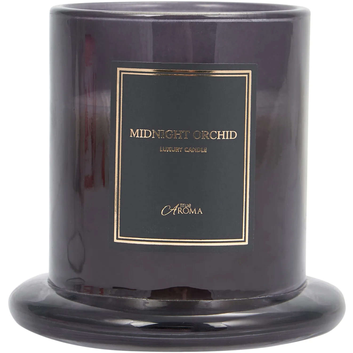 Midnight Orchid Bell Jar Candle - Black
