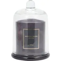 Midnight Orchid Bell Jar Candle - Black