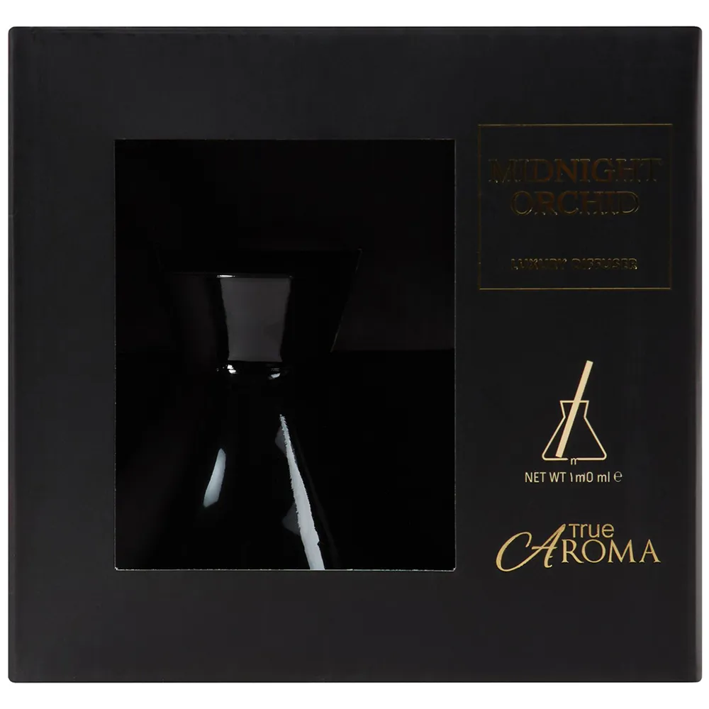 Midnight Orchid Flask Diffuser - Black