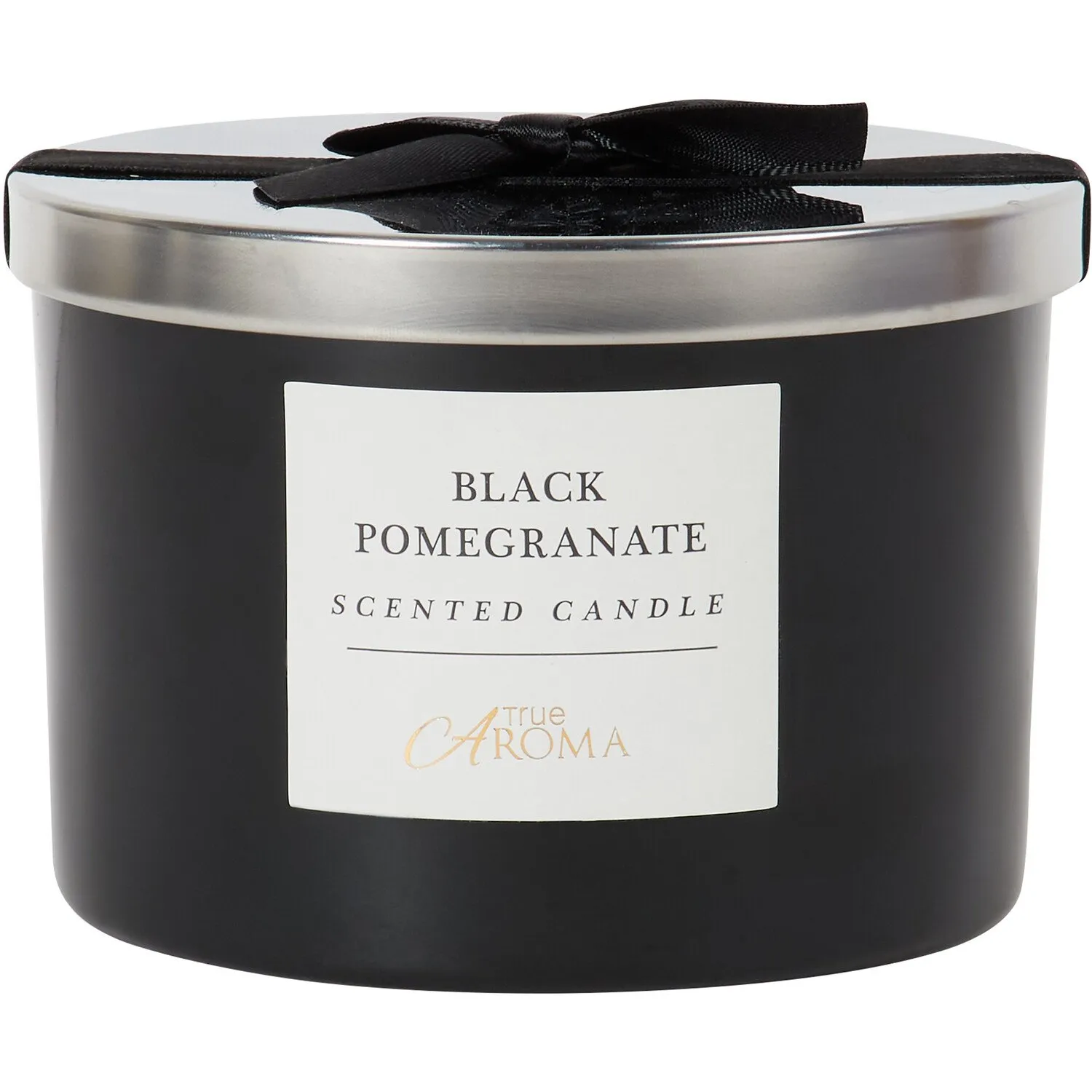 Pomegranate Candle with Lid - Black image