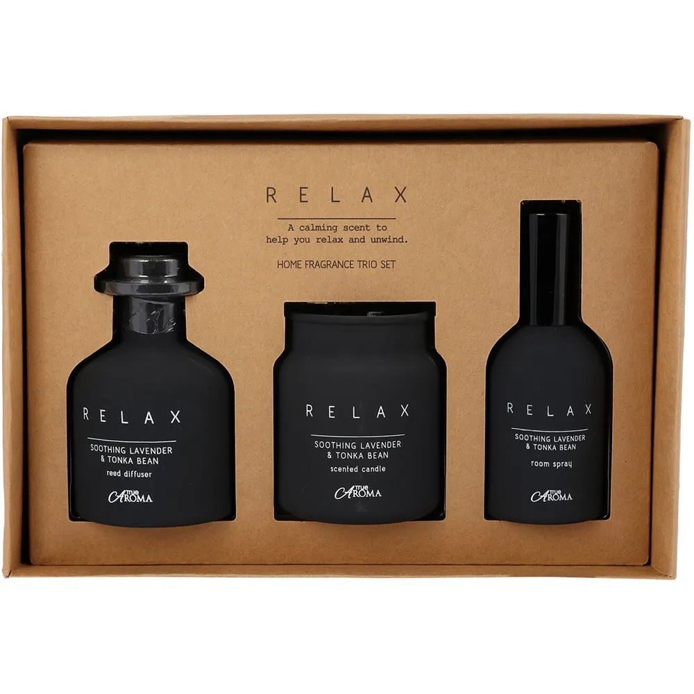 Relax Home Fragrance Gift Set - Black