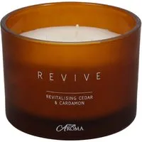 Revive Cedar and Cardamom Scented Candle - Orange