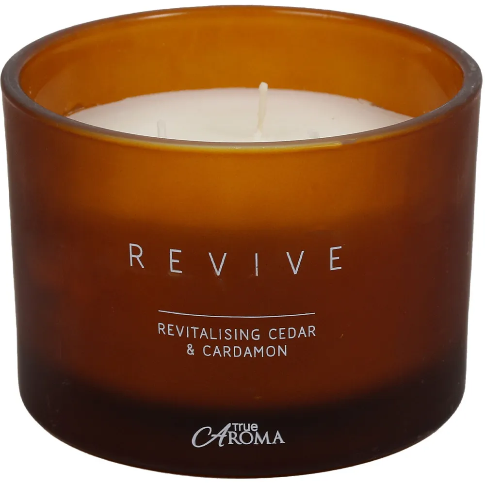 Revive Cedar and Cardamom Scented Candle - Orange image