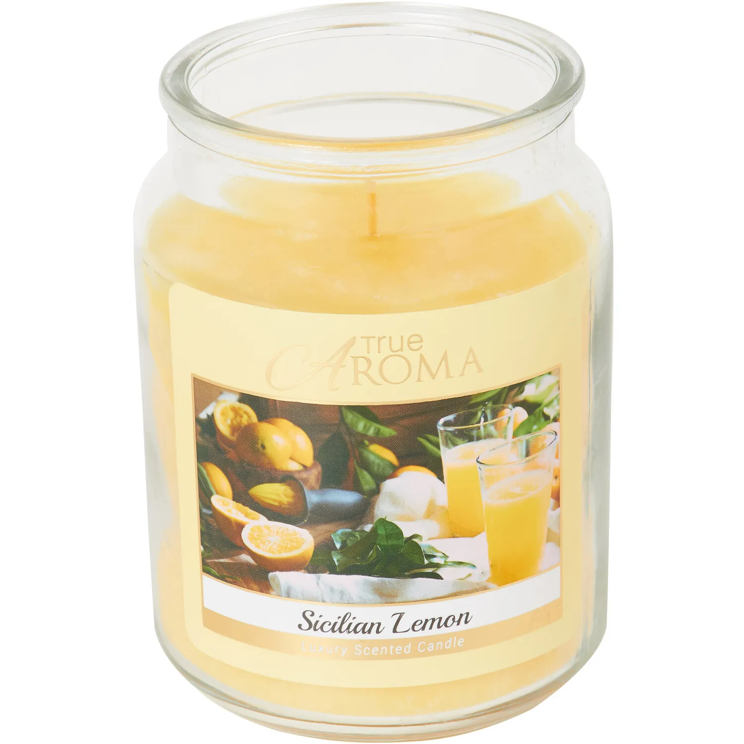 Sicilian Lemon Mason Jar Candle - Yellow