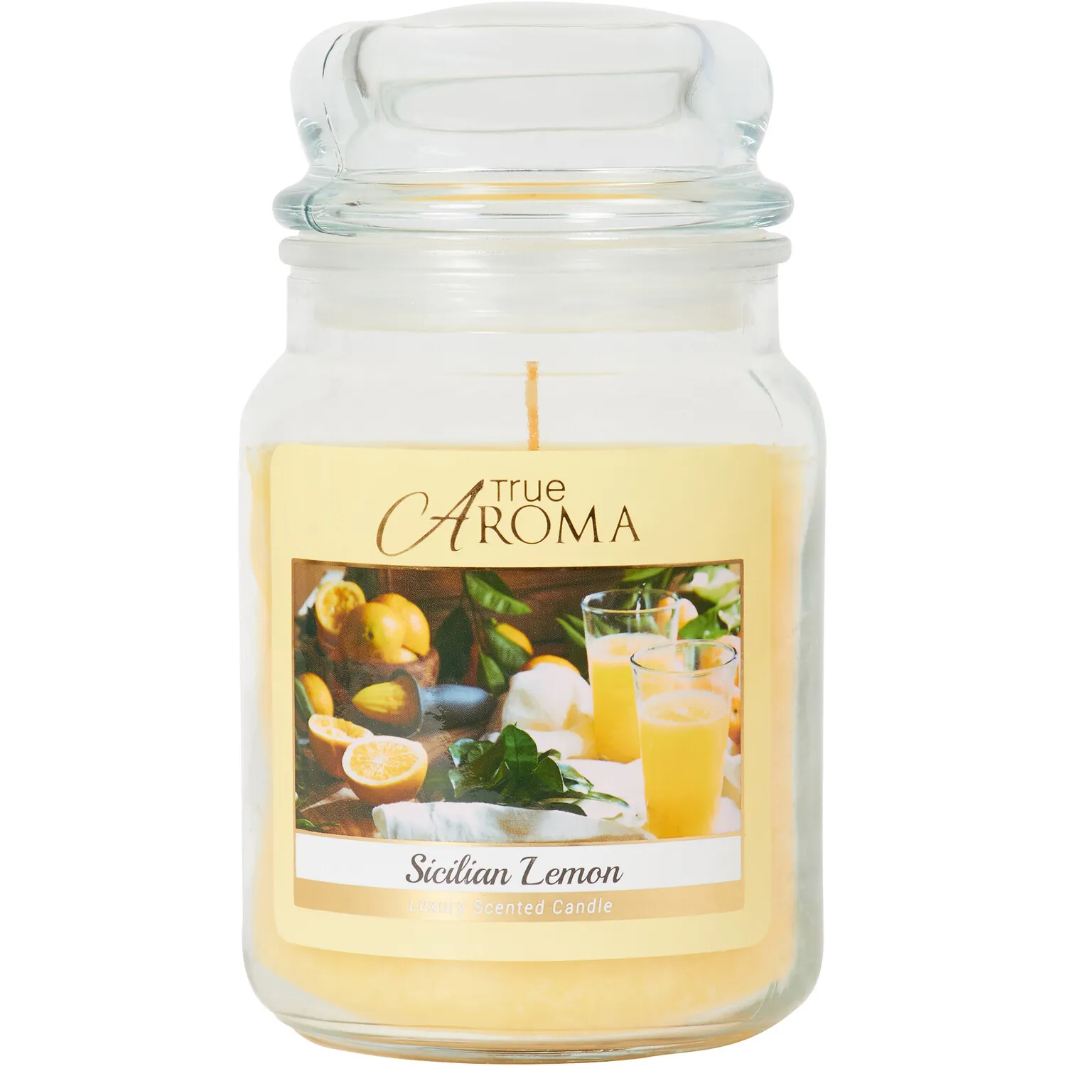 Sicilian Lemon Mason Jar Candle - Yellow image