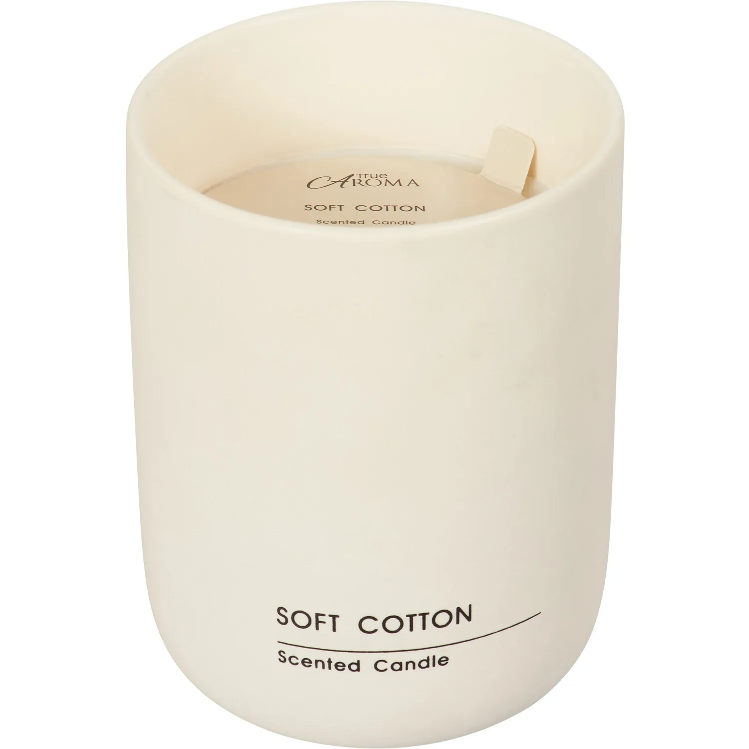 Soft Cotton Ceramic Candle - Cream