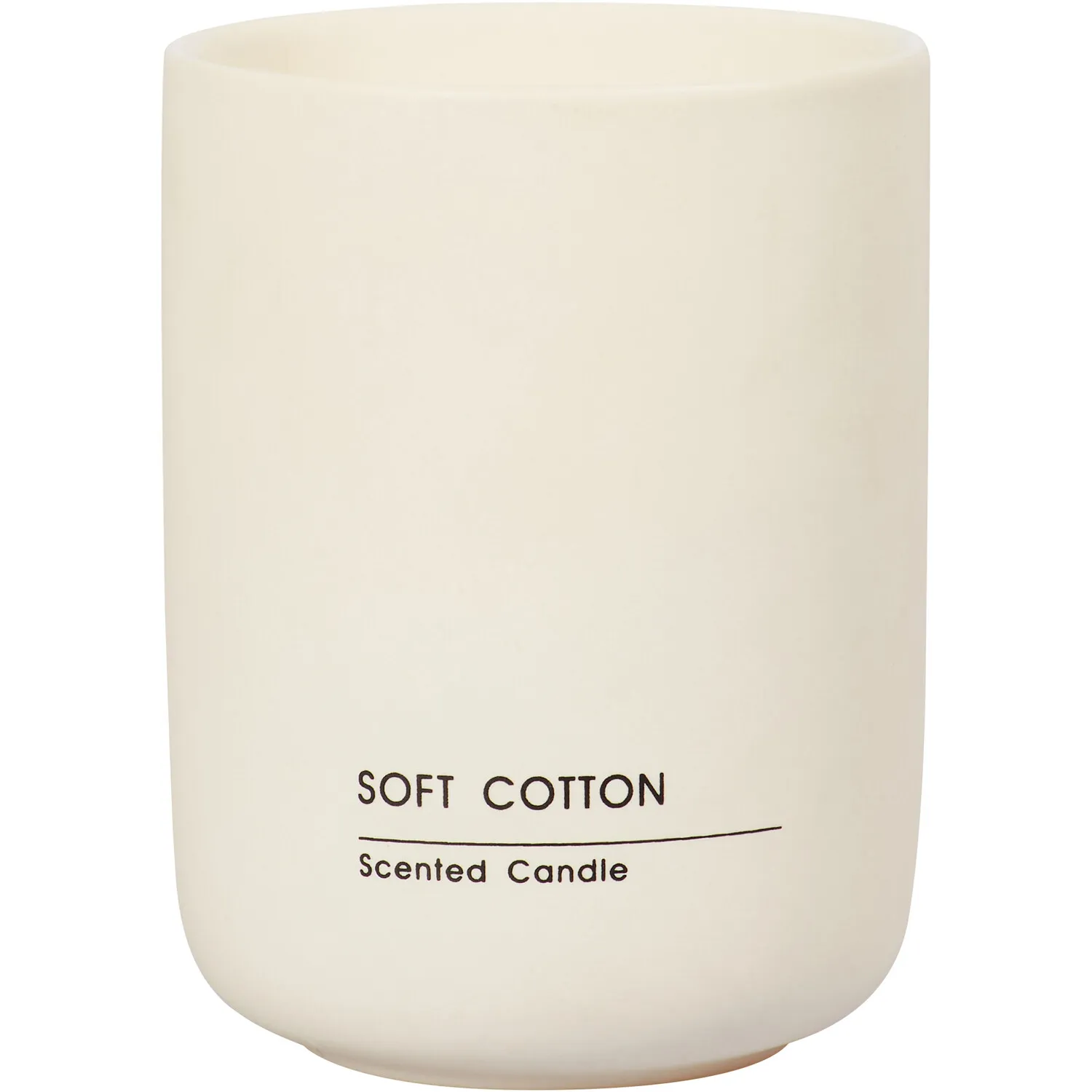 Soft Cotton Ceramic Candle - Cream image