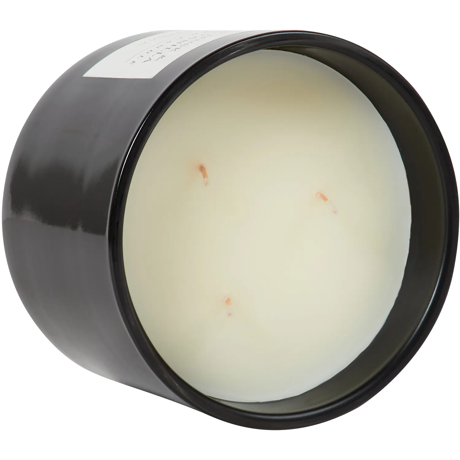 White Musk & Vanilla Candle - Black