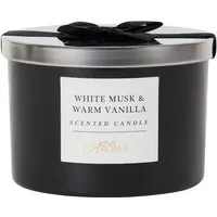 White Musk & Vanilla Candle - Black