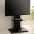FS2 Single Shelf Floor Pedestal TV Stand with Swivel - Black