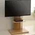 FS2 Single Shelf Floor Pedestal TV Stand with Swivel - Brown