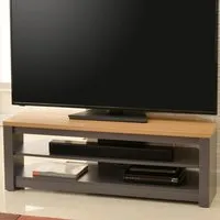 Memphis 2 Shelf TV Stand - Grey, Oak