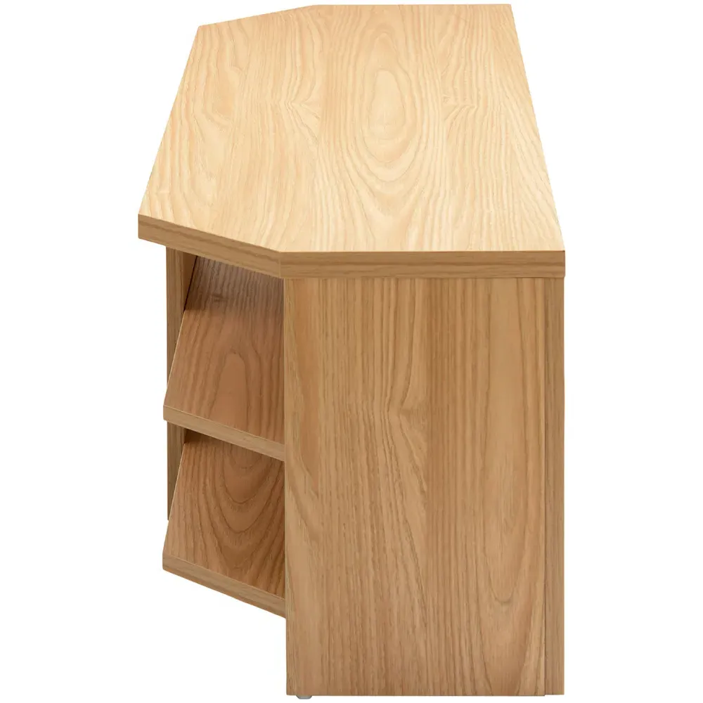 Memphis 2 Shelf TV Stand - Oak