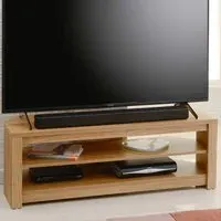 Memphis 2 Shelf TV Stand - Oak