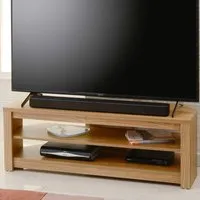 Memphis 2 Shelf TV Stand - Oak