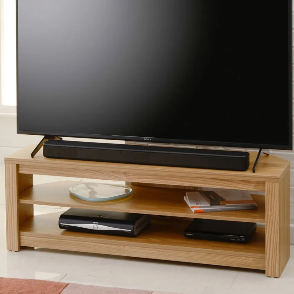 Memphis 2 Shelf TV Stand - Oak