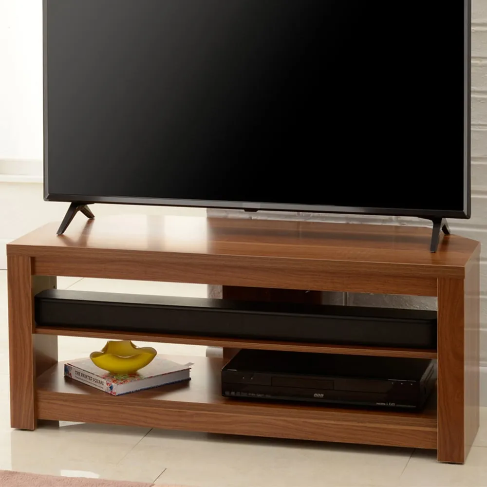 Memphis 2 Shelf TV Stand - Walnut