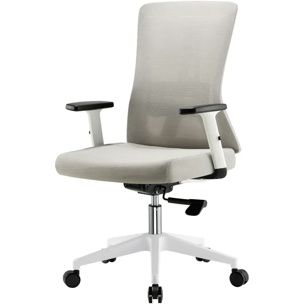 Oxford Mesh Swivel Office Chair - Grey